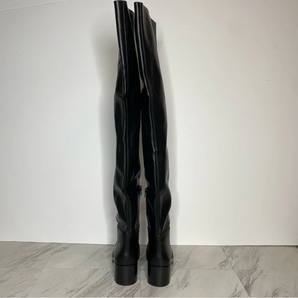 Jeffrey Campbell Reflect Ok Black Thigh High Boot 6 1/2
